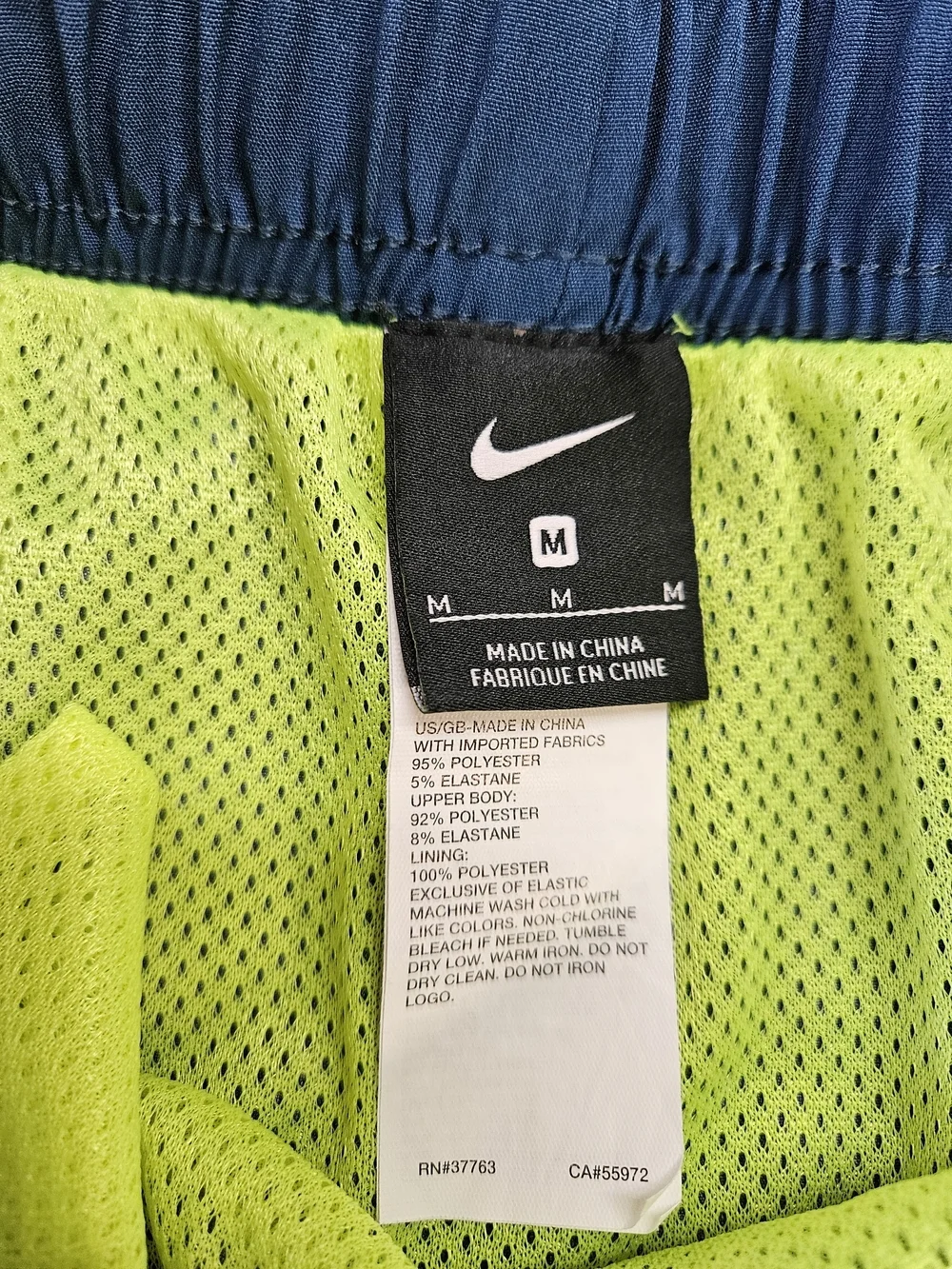 Nike Blue Split Volley Men's Athletic Swim Shorts Trunks 9